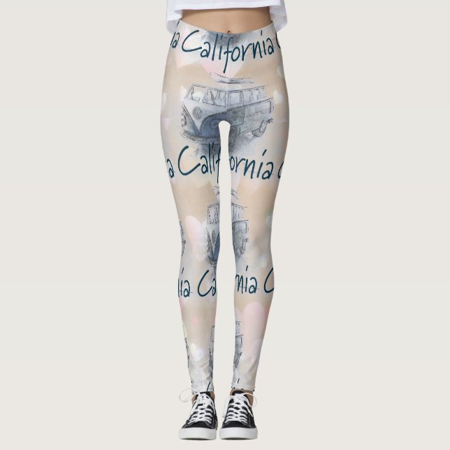 Leggings femininas da Califórnia (Frente)