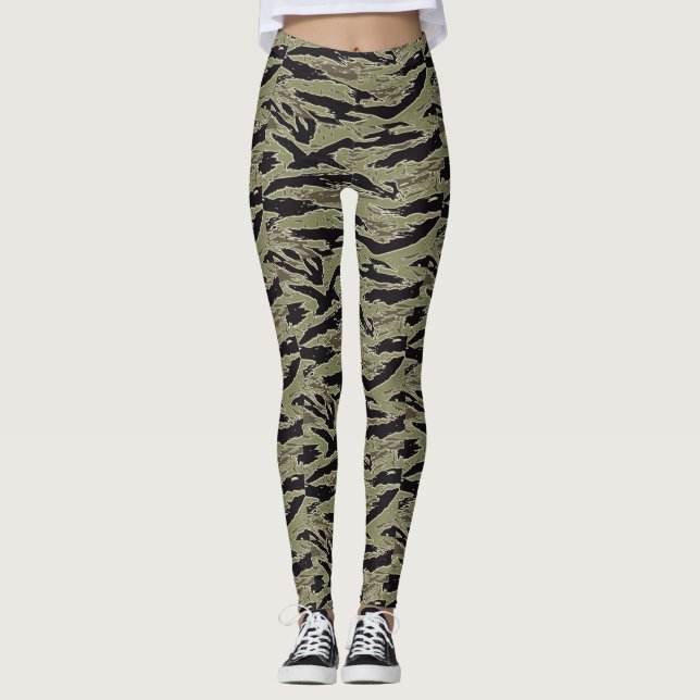 Leggings femininas da Camouflage (Frente)