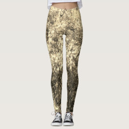 Leggings femininas de elastano de design incomum