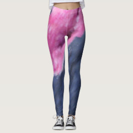 Leggings femininas de elastano de design incomum