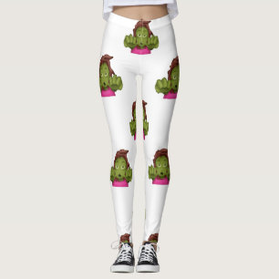 leggings femininas de emoji zombie