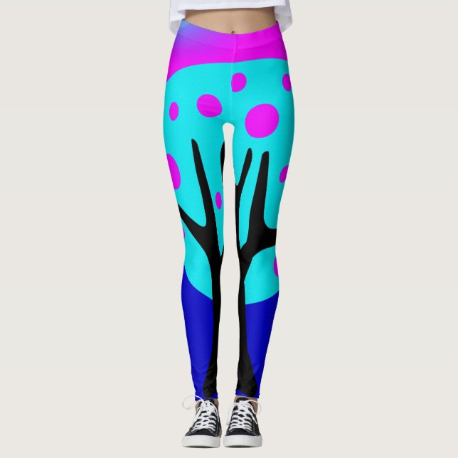 Leggings femininas de Neon Tree (Frente)