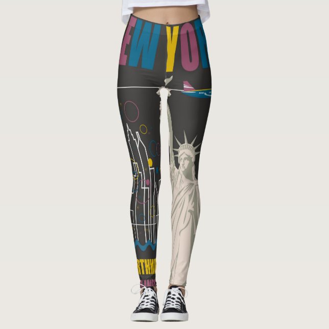 Leggings femininas de Nova York (Frente)