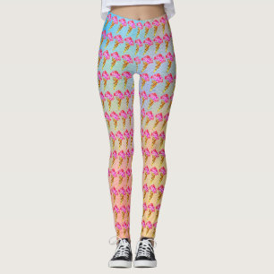 Leggings femininas do Cone sorvete