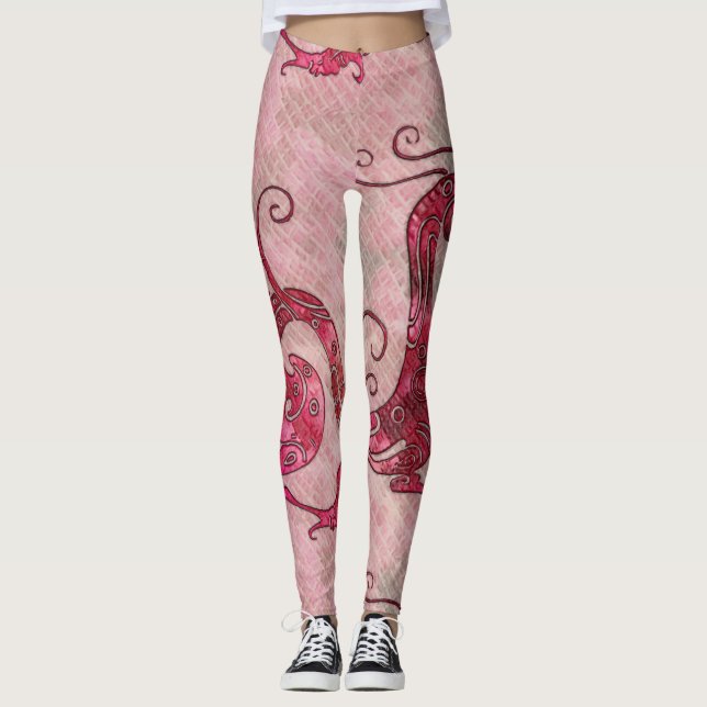 Leggings femininas do dragão (Frente)