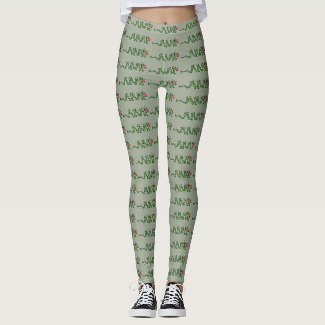 Leggings femininas do dragão (Frente)