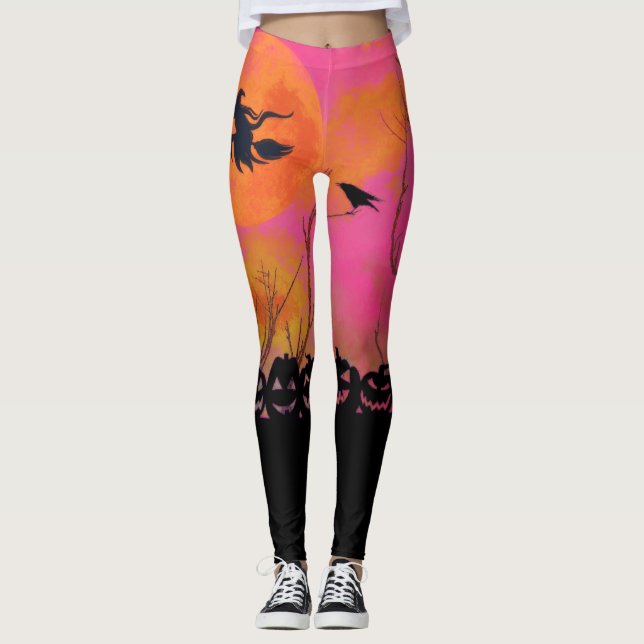 Leggings femininas do Halloween (Frente)