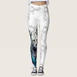 Leggings femininas do lobo super digital