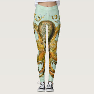 Leggings femininas do polvo