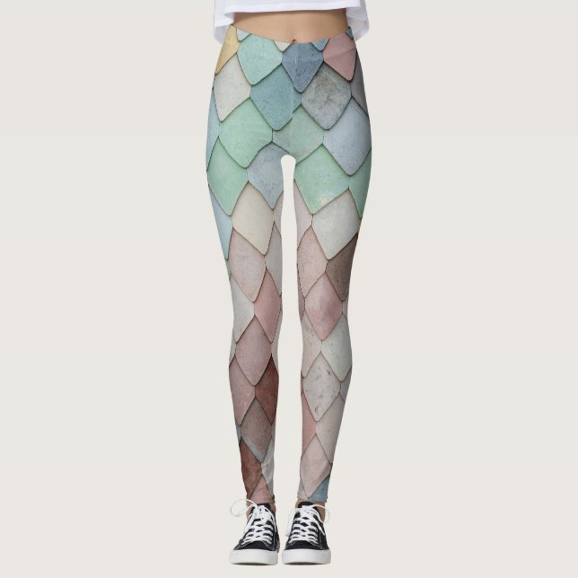 Leggings femininas | Eco Malhação Mosaico (Frente)