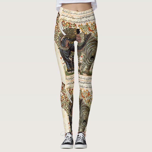 Leggings femininas elefantes (Frente)