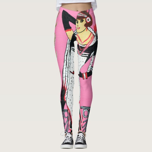 Leggings femininas elegantes (Frente)