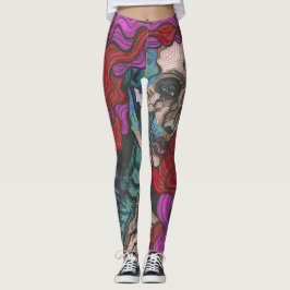 Leggings femininas esqueléticas