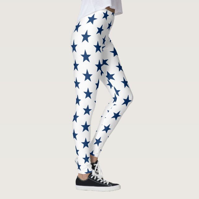Leggings femininas - Estrelas patrióticas (Direita)