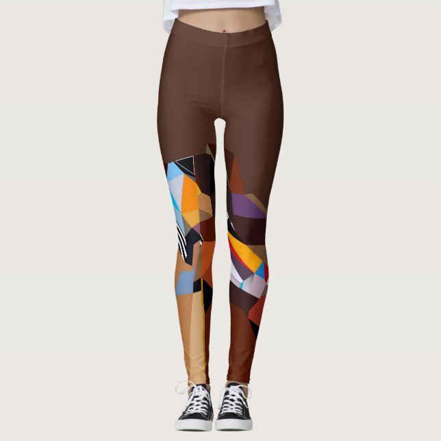 Leggings femininas Leggings Funky Art to veste (Frente)