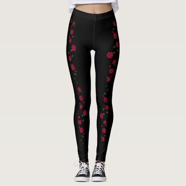 Leggings femininas na Rosa (Frente)
