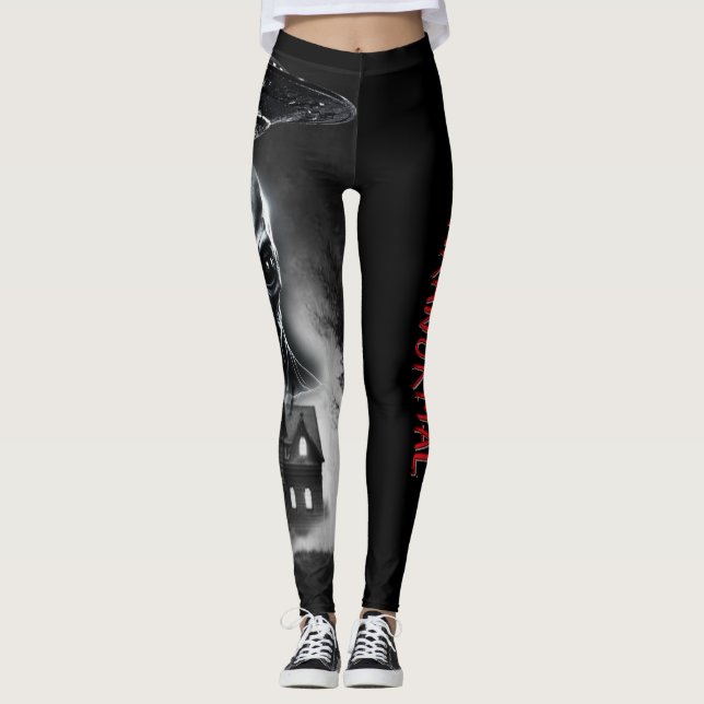 Leggings femininas paranormais além dos limites (Frente)