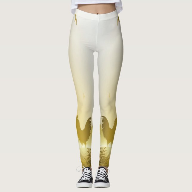 Leggings femininas Sunny Morning Fazenda (Frente)