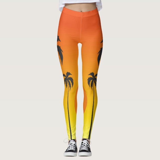 Leggings femininas sunset (Frente)