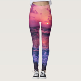 Leggings femininas | SunSet Roxo de Malhação Ecoló
