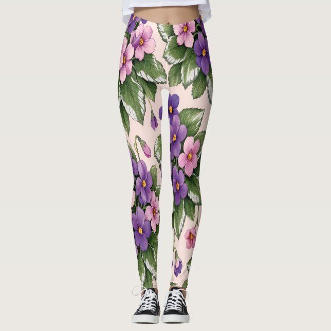 Leggings femininas Vivid Violet (Frente)