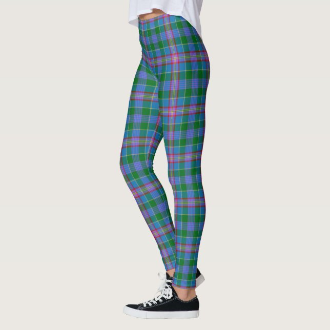 Leggings femininas xadrez Pitcairn do Clã Scotstee (Esquerda)