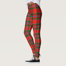 Leggings Feminino Xadrez Manteiga do Clã Scotstee