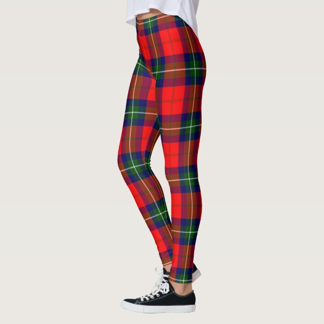 Leggings Feminino Xadrez Ruthven do Clã Scotstee (Esquerda)