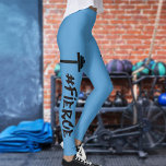Leggings #Fierce Barbell<br><div class="desc">Uma citação motivacional para as mulheres na vida acadêmica! Personalize sua cor de fundo para se adequar ao seu humor! Vai, garota! Você é o FIERCE!</div>