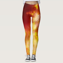 Leggings Flame Night Sky