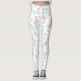 Leggings Flamingos do Cactus Christmas