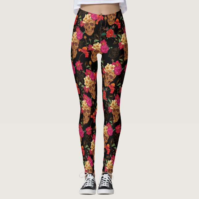 leggings florais (Frente)