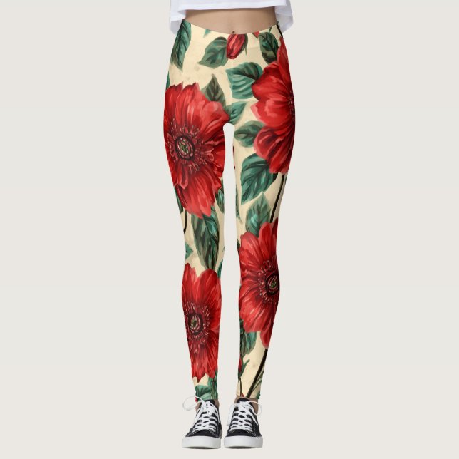 Leggings Florais (Frente)