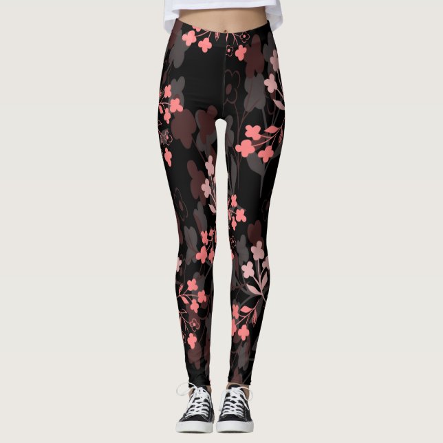 Leggings florais (Frente)