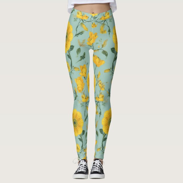 Leggings Florais (Frente)
