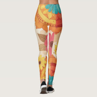 Leggings Florais Coloridos Inspirados no Sudoeste