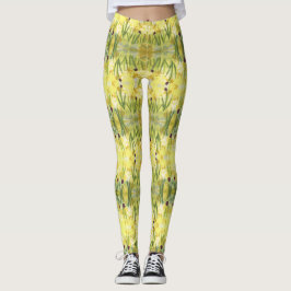 Leggings Florais De Aquarela