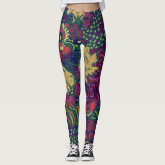 Leggings Florais De Beleza Botânica
