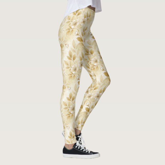 Leggings Florais De Impressão (Direita)