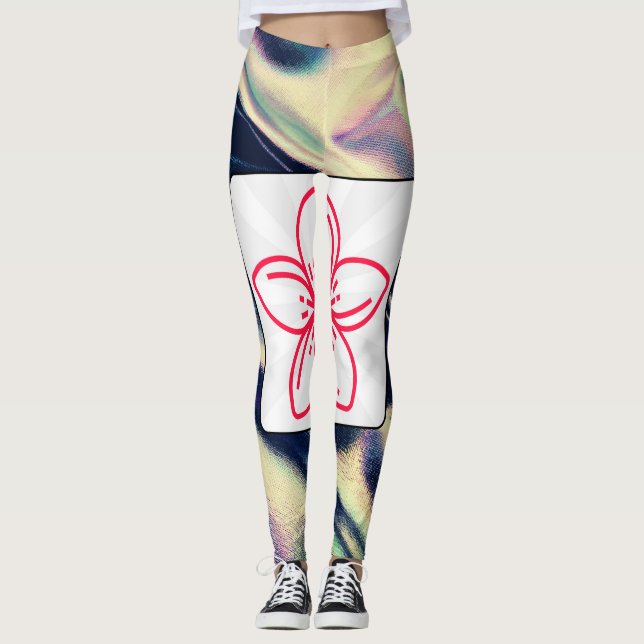 Leggings Florais De Jardim Bloom (Frente)