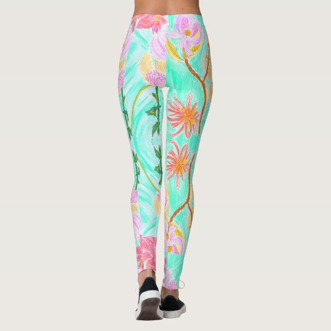 Leggings Florais de querido por Designs Ariella e  (Verso)