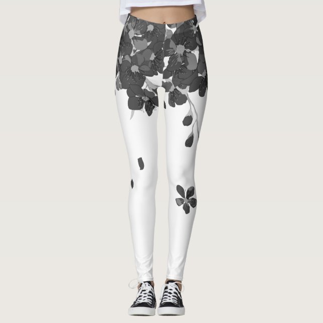 leggings florais de sakura (Frente)