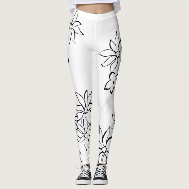 Leggings Florais | Estilo Minimalista Chic (Frente)
