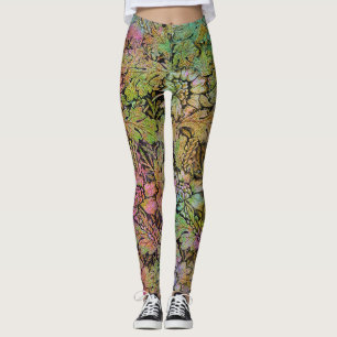Leggings Florais Grunge