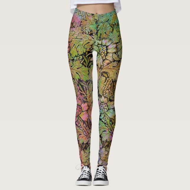 Leggings Florais Grunge (Frente)