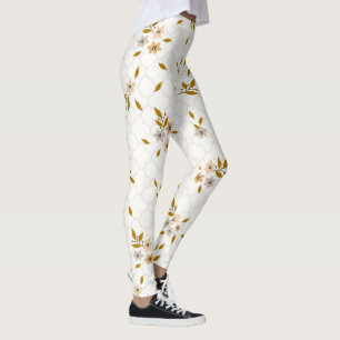 Leggings Florais Impressão Estilizadas