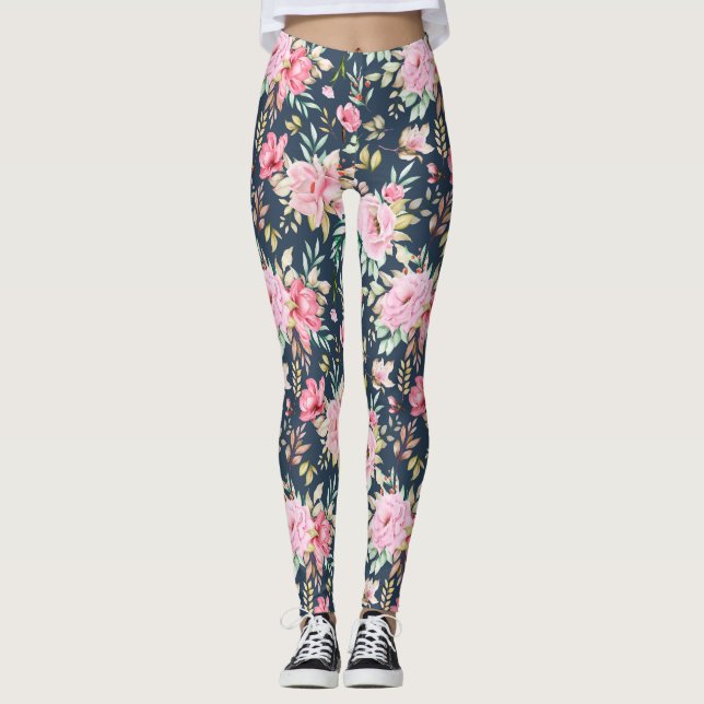 Leggings Florais Lindas (Frente)