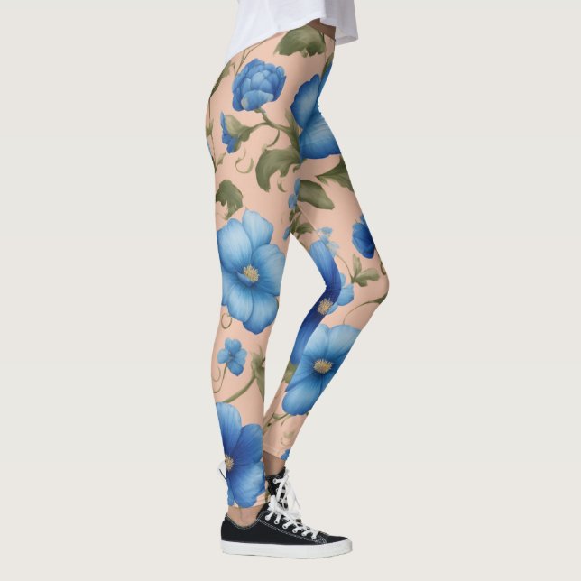 Leggings Florais Lindas - Suave e Esticada (Direita)