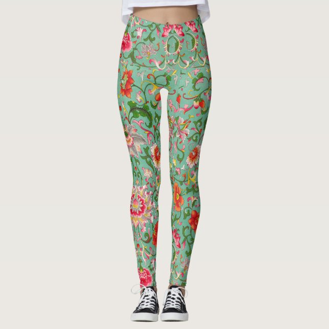 Leggings Florais para mulheres (Frente)