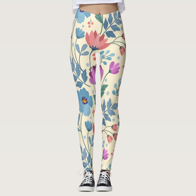 Leggings Florais Primavera Bonitas (Frente)